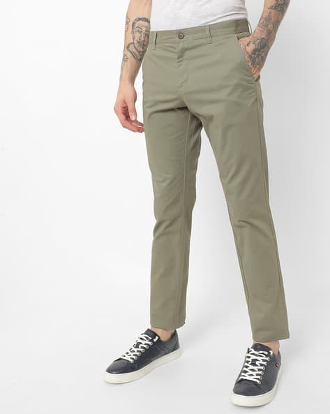 Mid-Rise Tapered Fit Chinos