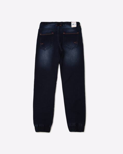 Washed Denim Jogger Jeans view 2