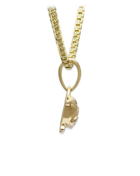 14K gold bamboo necklace Womens