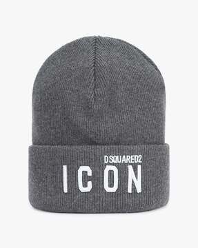 grey dsquared beanie