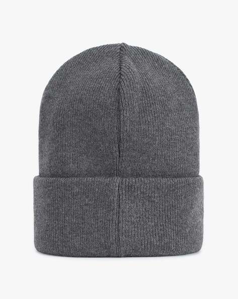 designer patched beanies —