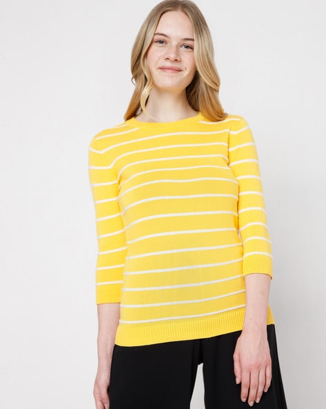 Women Yellow Sweaters - Buy Women Yellow Sweaters online in India