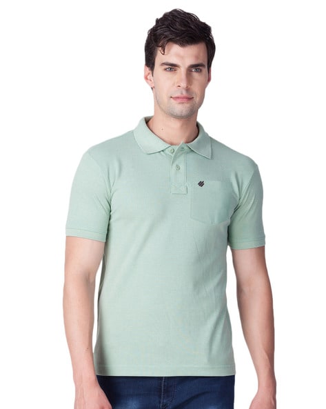 sea green polo t shirt