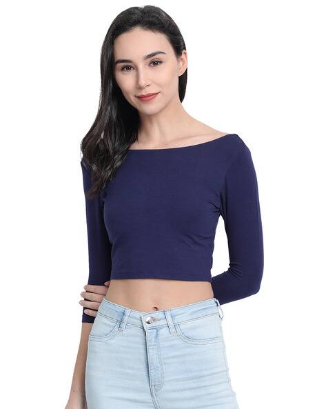 Buy Navy Blue Tops for Women by V-STAR Online | Ajio.com