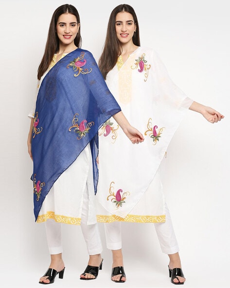 Pack of 2 Embroidred Scarves Price in India