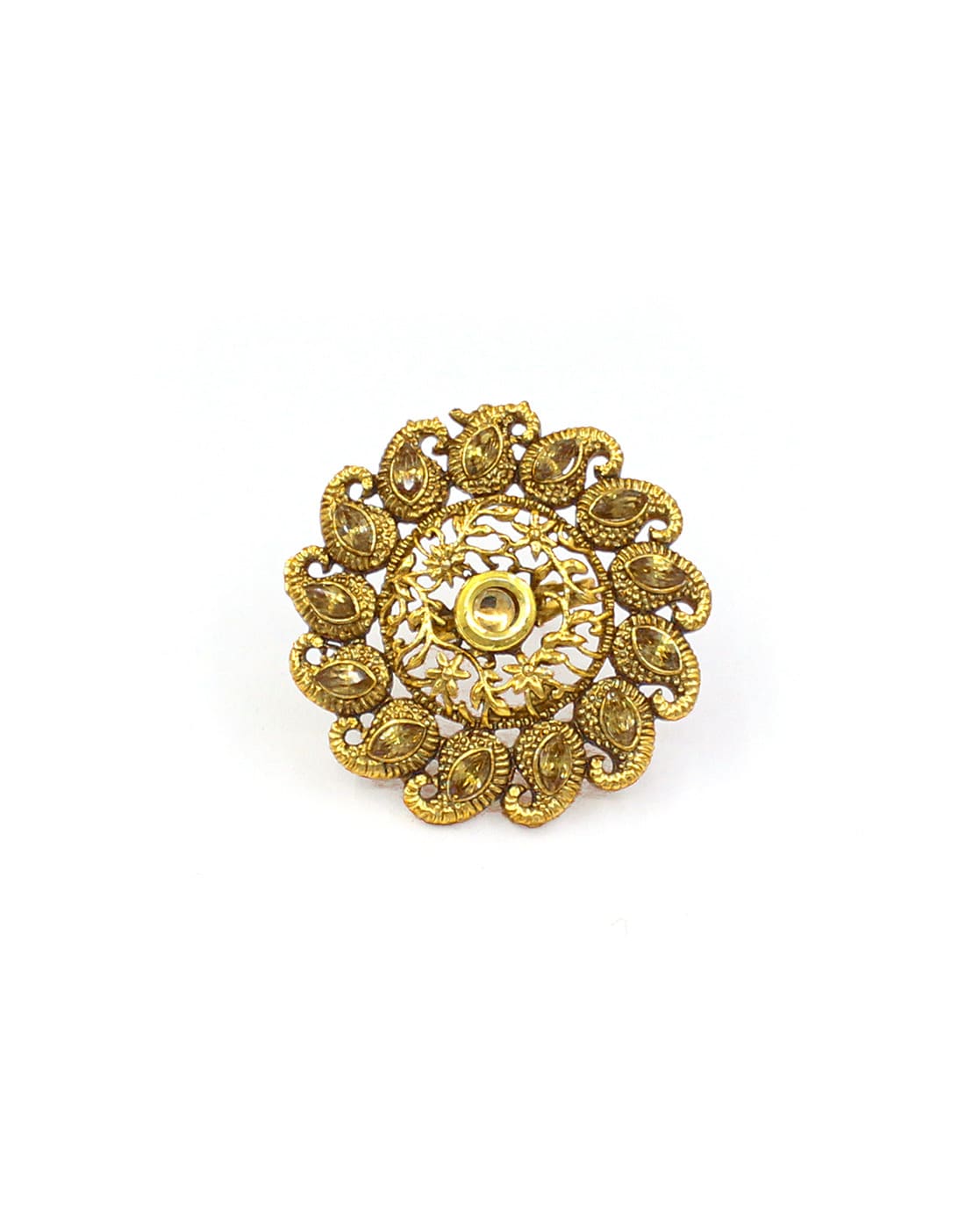 0.36ct Round Cut Diamonds 18K Solid Gold Pear Illusion Design Engageme –  Sabrina A Jewelry