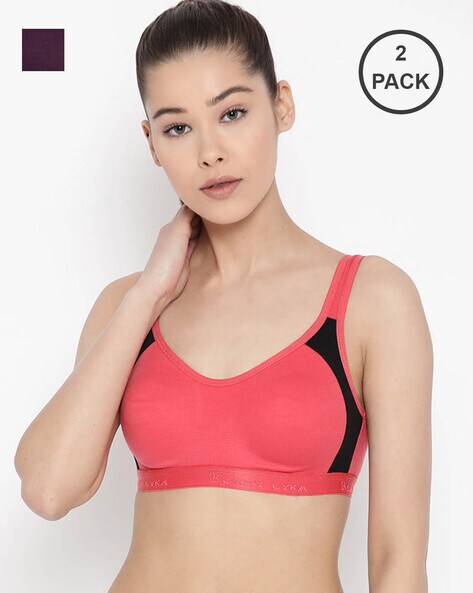 Lady Lyka Pack of 2 Red T-shirt Bras FOLLO-ME