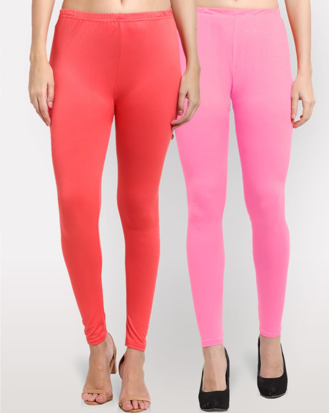 Buy online Pack Of 3 Multi Colored Solid Ankle Length Legging from Capris &  Leggings for Women by Jcss for ₹1499 at 40% off | 2024 Limeroad.com