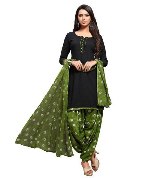 Solid Unstitched Dress Material Price in India