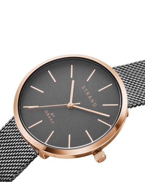 Strand By Obaku Irving Analog Black Dial Men's Watch-S708GMCBSC :  Amazon.in: Watches
