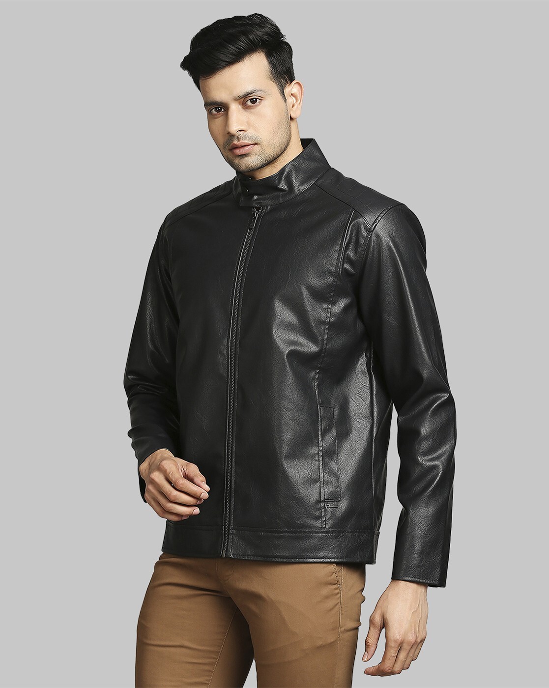 parx full sleeve solid men jacket