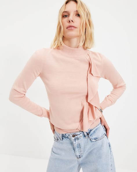 revolve pink sweater