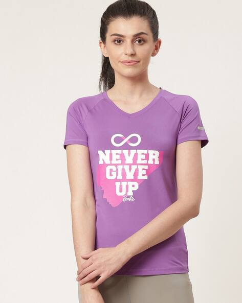Buy Purple Tshirts for Women by Barbie 