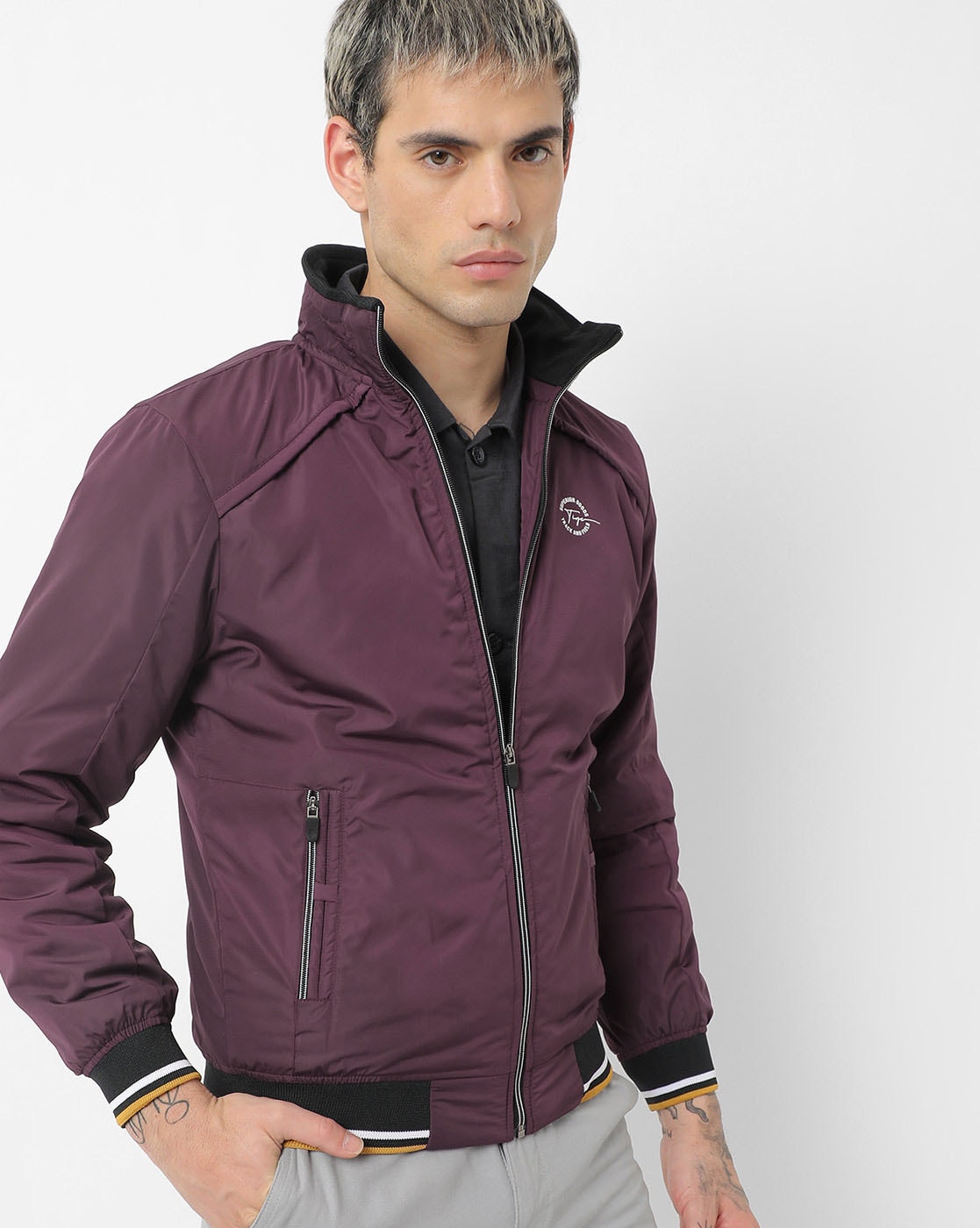 AV Purple Camo Men's Bomber Jacket – AmbiVirile Menswear