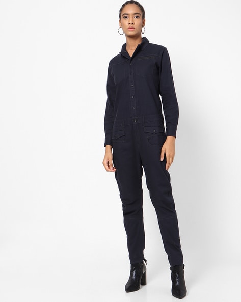 Washed Black Denim Jumpsuit – VerClare Boutique