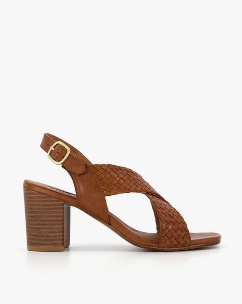 Buy Brown Heeled Sandals for Women by Dune London Online | Ajio.com