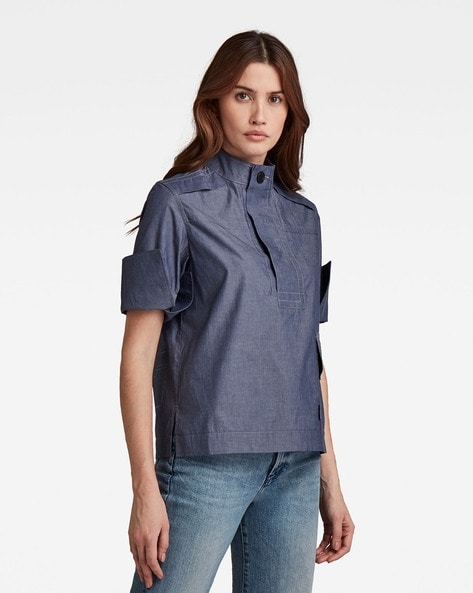 Wrangler Women's Long Sleeve Western Snap Work Shirt, Denim, XL -  Walmart.com