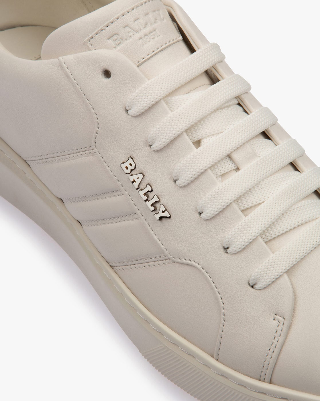 Shop Bally Rebby Striped Leather Low-Top Sneakers | Saks Fifth Avenue