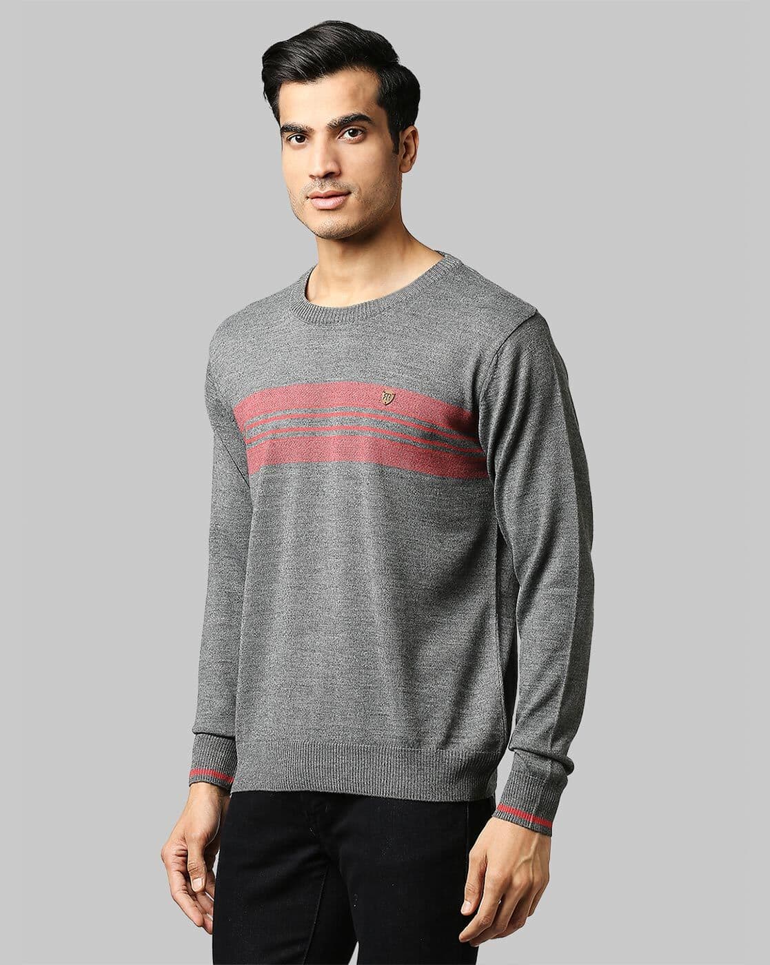 Buy Grey Sweaters Cardigans for Men by RAYMOND Online