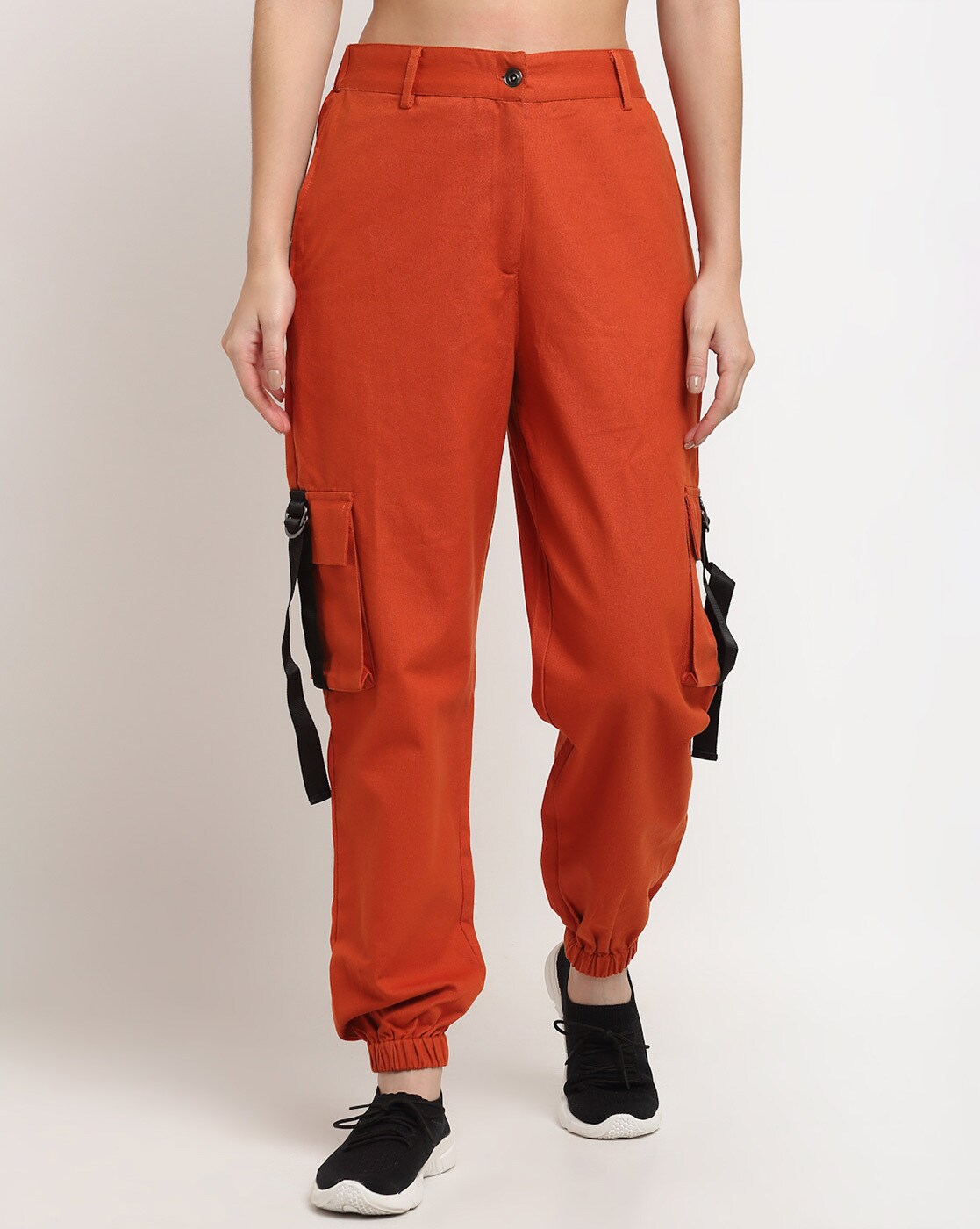 slim fit cargo joggers womens