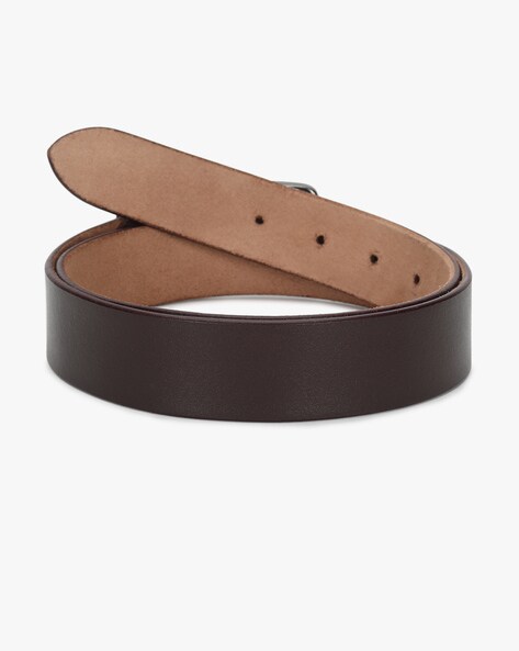 Buy TH/FRESNOPLUSB2 Textured Leather Belt with Tang Buckle Online at Best  Prices in India - JioMart.