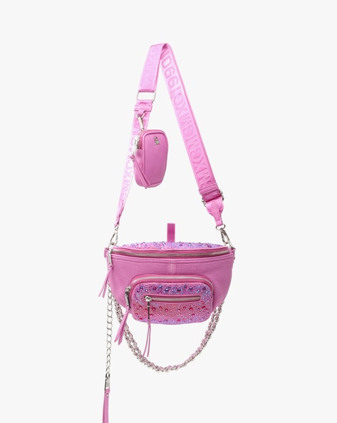 Crossbody bag Steve Madden Pink in Polyester - 23688212