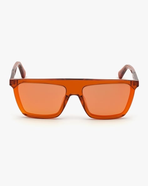 Vintage Oversized Square Orange Womens Sunglasses Brand Designer Big Frame  Cut Out Sun Glasses Fashion Summer Color Goggles