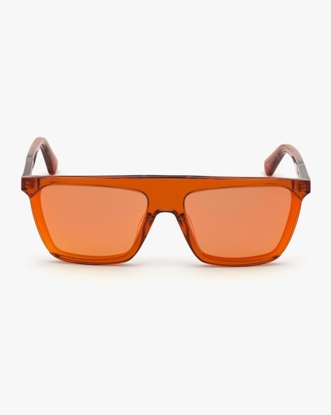 OTRA Chelsea Honey - Square Sunglasses - Orange Sunglasses - Lulus