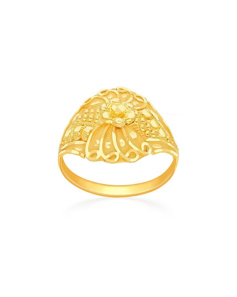 Malabar Gold and Diamonds 22 KT Gold Ring For Women, M 1/2 - NZR0037: Buy  Online at Best Price in UAE - Amazon.ae