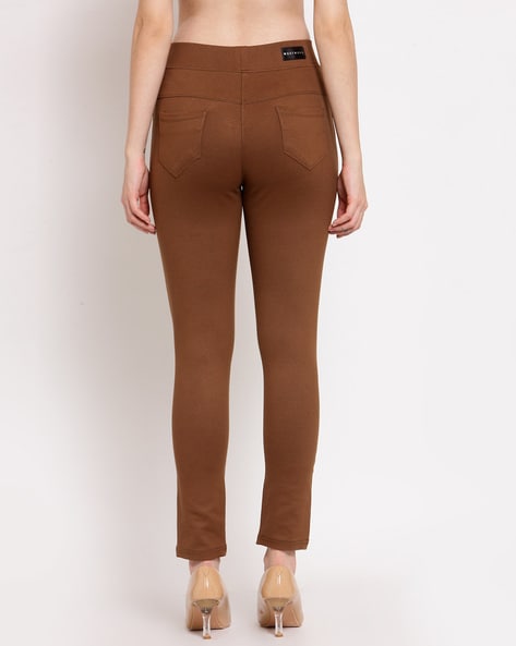 Buy Brown Jeans & Jeggings for Women by WEST WOOD Online
