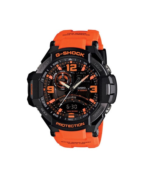 Casio g shock orange hot sale watch