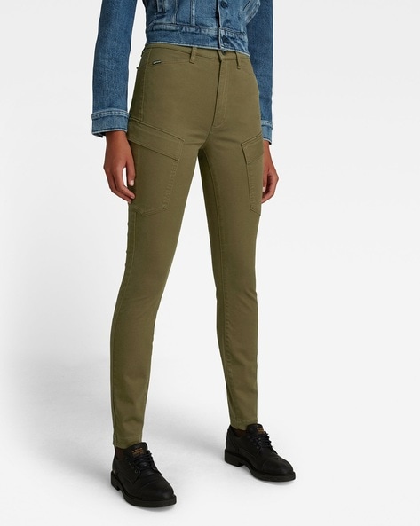 Women's Wide Leg Navy Check Trouser | Amelia Trouser – Saywood.