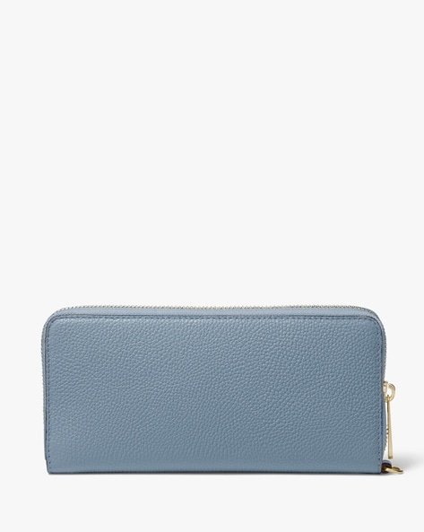 Michael Kors Mott Blue Sapphire Pebbled Leather Phone Wallet Crossbody