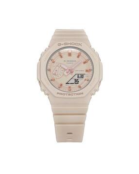 Casio Women G1109 G-Shock GMA-S2100-4ADR Pink Analog-Digital Dial Pink Resin Strap Watch