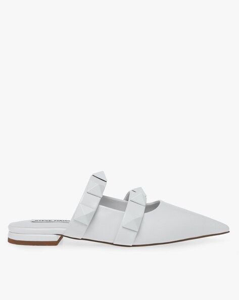 White steve hot sale madden mules