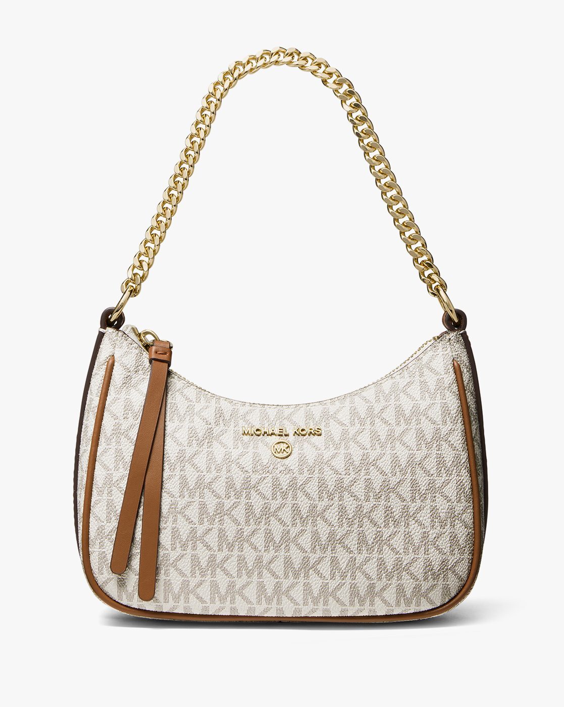 Michael Kors Camille Brown Saffiano Leather Shoulder Bag Handbag  eBay