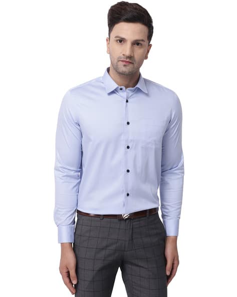Buy Blue Shirts for Men by Blackberrys 