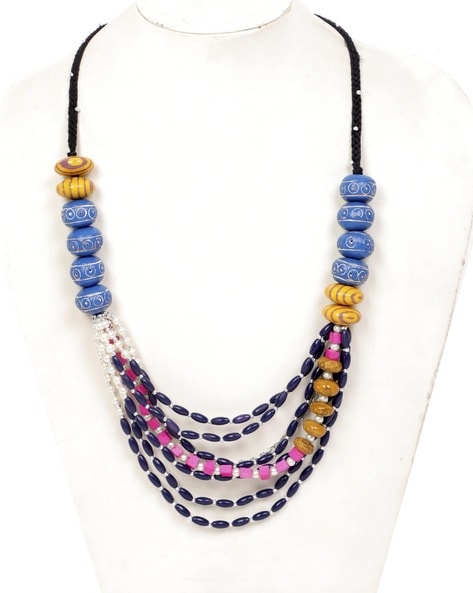 Multicolored Gemstone Beaded Rosie Necklace – Lauren K Fine Jewelry NY