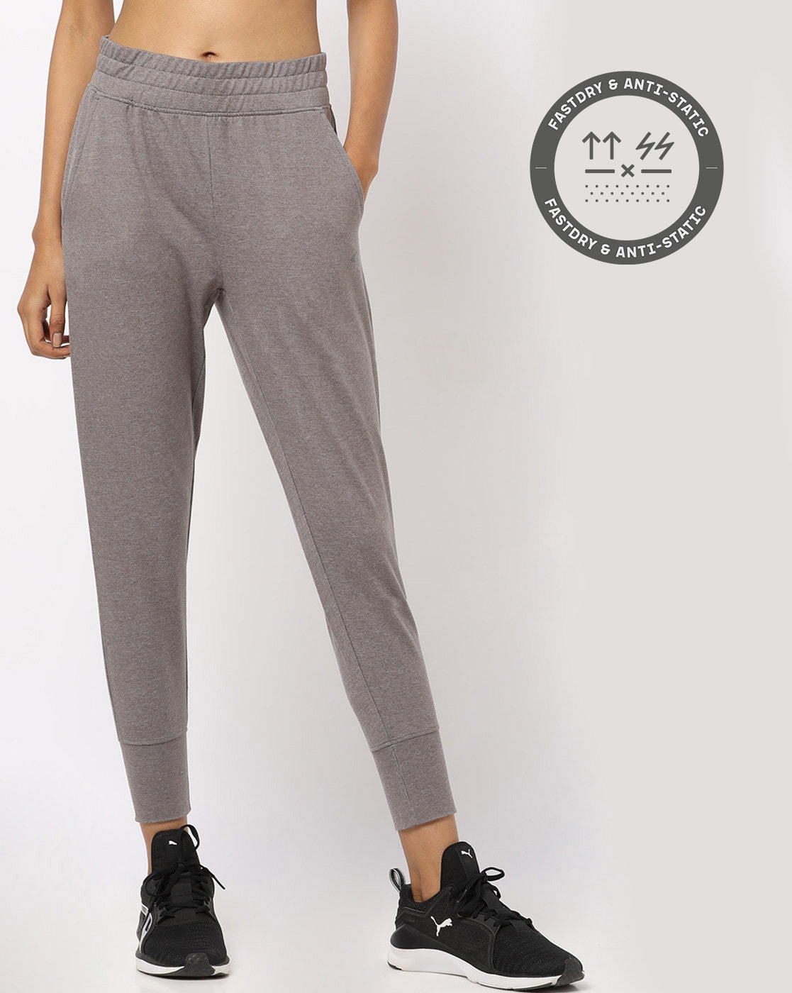 Women Waffle Textured Training Joggers