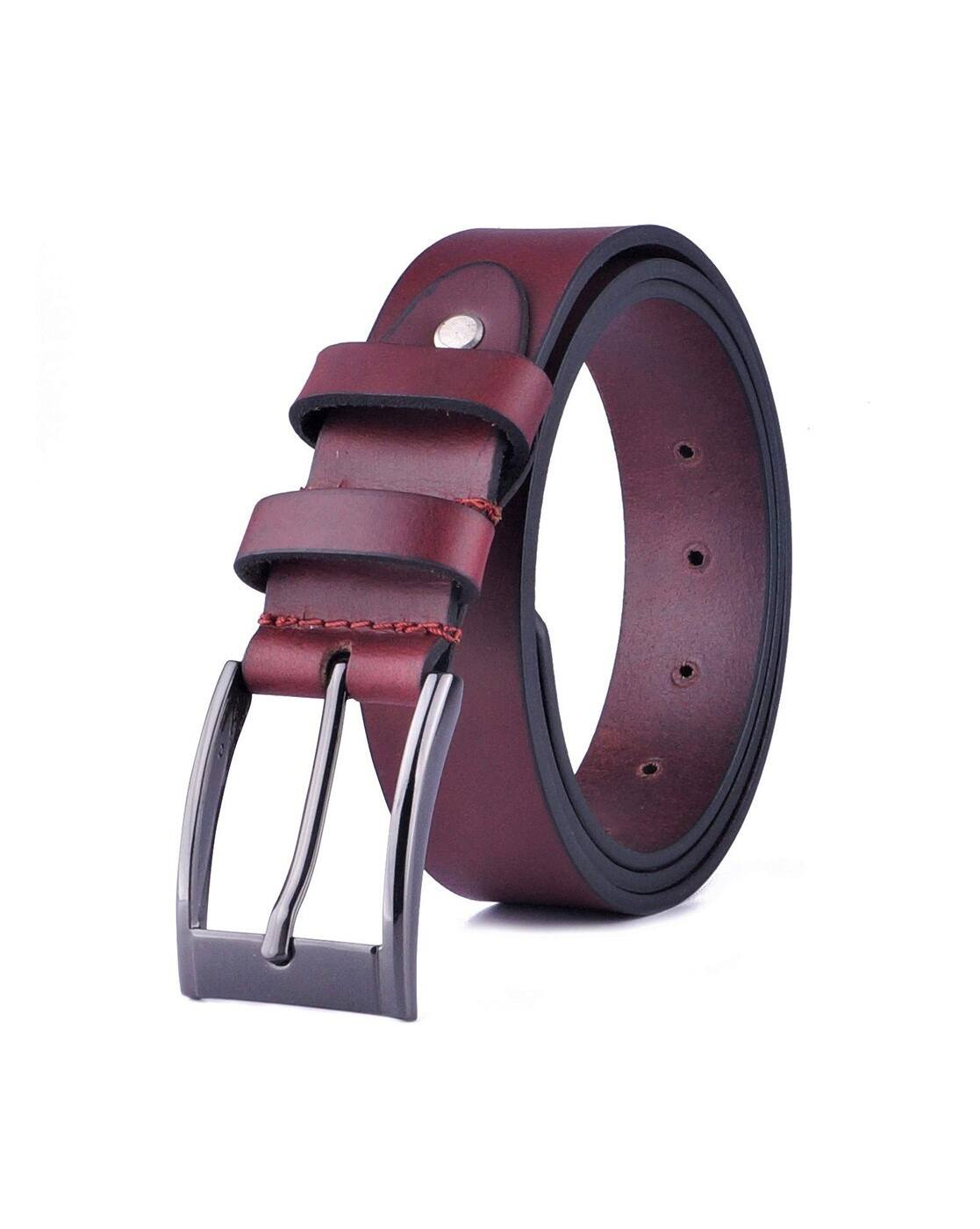 Buy Maroon Belts for Men by TLP Online 