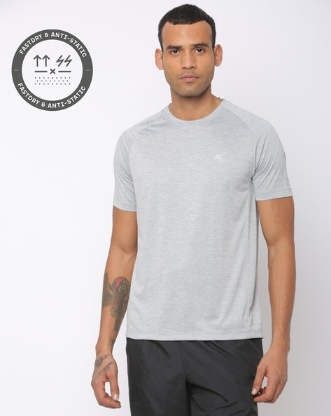 Heathered Crew-Neck T-shirt