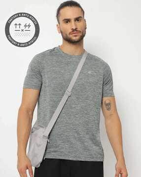 Heathered Crew-Neck T-shirt