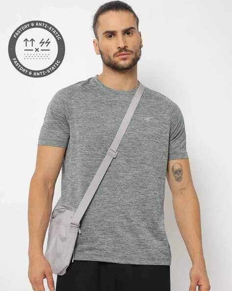 Heathered Crew-Neck T-shirt