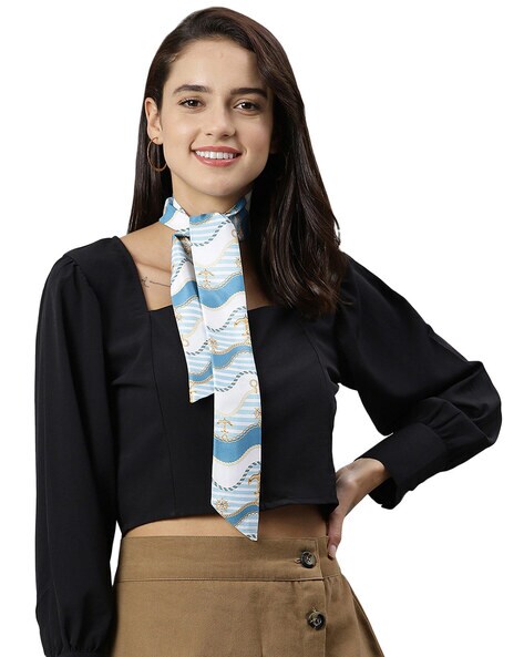 Striped Scarf with Contrast Print Price in India
