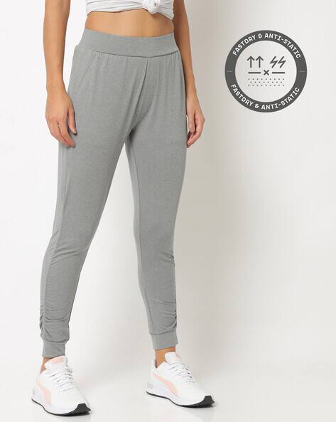 Buy Grey Melange Track Pants for Women 