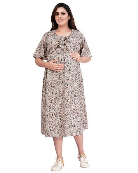 Cotton Maternity Dress Maxi Long Maternity Gown Dresses Cloth For Preg –  DSProm