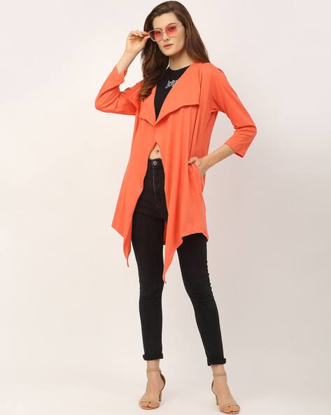 Buy Coral pink Shrugs \u0026 Jackets for 