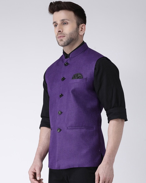 Men Green Nehru Jacket Modi Jacket for Men Plain Nehru Jacket Sainly– SAINLY