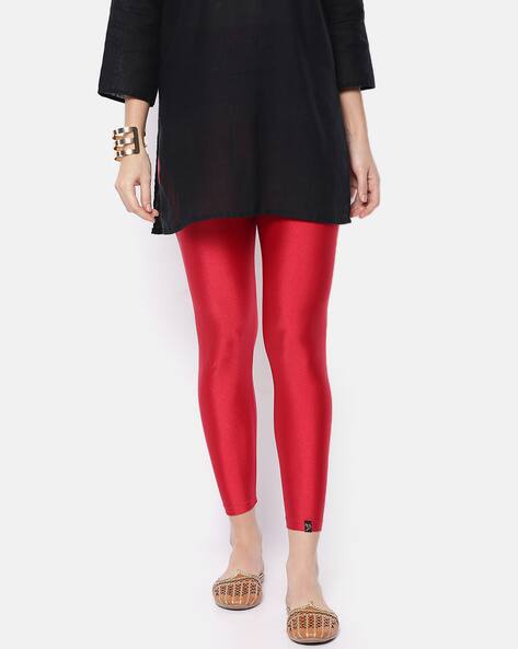 Red Leggings for Women by Twin Birds 