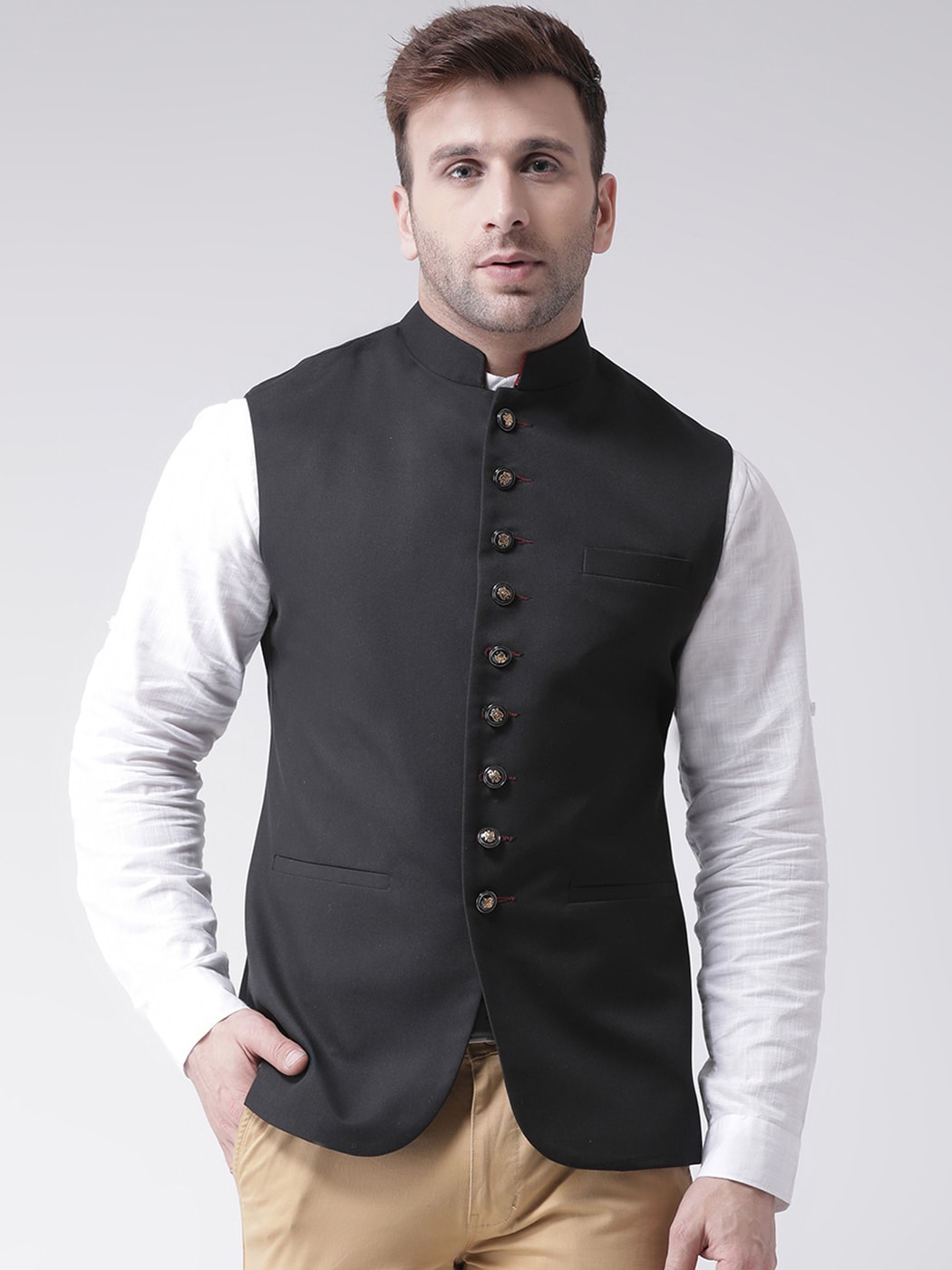 Wine/navy Blue Color Suiting Fabric Mens Kurta Set With Waistcoat,nehru  Jacket, Modi Jacket,designer Half Jodhpuri Jacket With Kurta Pajama - Etsy  | Waistcoat designs, Traditional indian mens clothing, Wedding suits men  black